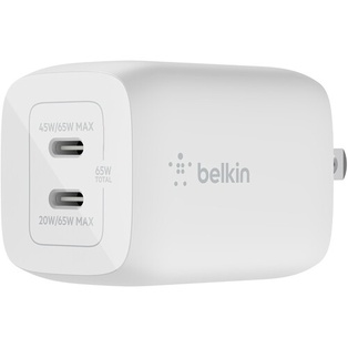 Belkin BOOST CHARGE Dual USB Type-C PD GaN 68W Wall Charger