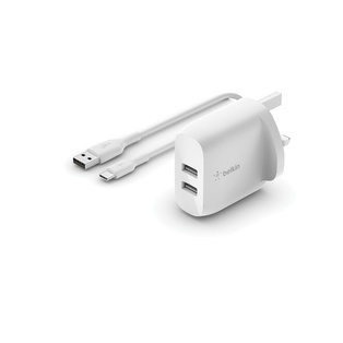 Belkin BOOST CHARGE Dual USB Type-C PD GaN 68W Wall Charger