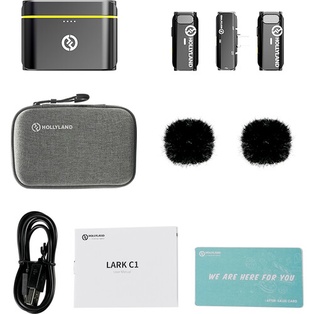 Hollyland LARK C1 DUO 2-Person Wireless Microphone System with USB-C Connector for Mobile Devices