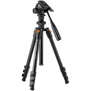 K&F Concept KF09.115 Lightweight Video Travel Tripod with Smartphone Clamp