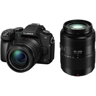 Panasonic Lumix G85 Mirrorless Camera with 12-60mm and 45-200mm Lenses Kit