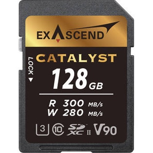 Exascend 128GB Catalyst UHS-II SDXC Memory Card 300MB/s