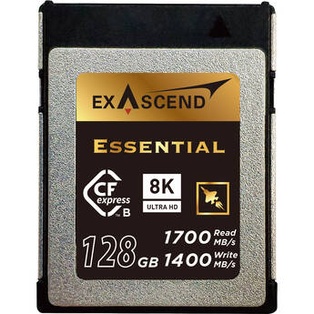 Exascend 128GB Essential Series CFexpress Type B Memory Card 1800 MB/s
