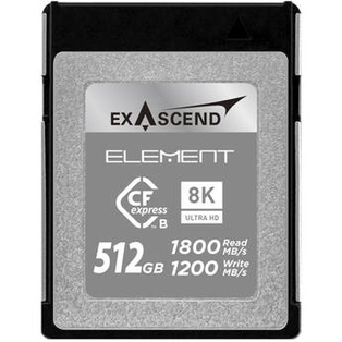 Exascend 512GB Element Series CFexpress Type B Memory Card 1800 MB/s