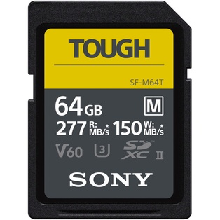 Sony 64GB SF-M Tough Series UHS-II SDXC Memory Card 277MB/s