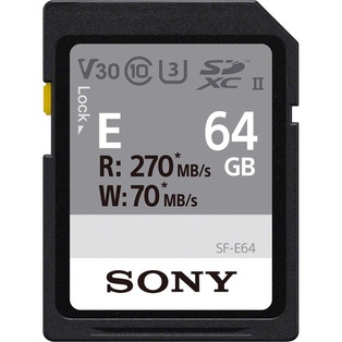 Sony 64GB SF-E Series UHS-II SDXC Memory Card 277MB/s