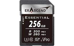 Exascend 256 GB Essential SDXC Card UHS-II  300 MB/s