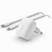 Belkin Boost Charge 24w (2*12W) USB Type-A Wall Charger with USBA TO LIGHTNING