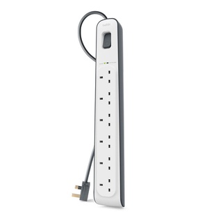 Belkin Surgeplus 6-outlet Surge Protection Strip with 2M Power Cord
