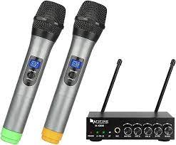 Fifine K036 UHF Dual Channel Wireless Microphone
