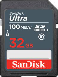SANDISK ULTRA 32GB- 100MB/S SDHC UHS-I CARD (GN3IN SDSDUNR-032G