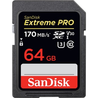 SanDisk 64GB Extreme PRO UHS-I SDXC Memory Card 170mb/s