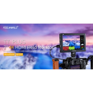 FeelWorld T7 Plus 7" IPS On-Camera Monitor with 3D LUT, Waveform & Vectorscope