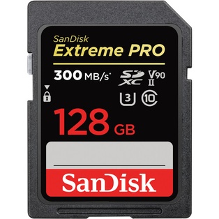 SanDisk 128GB Extreme PRO UHS-II SDXC Memory Card 300mb/s